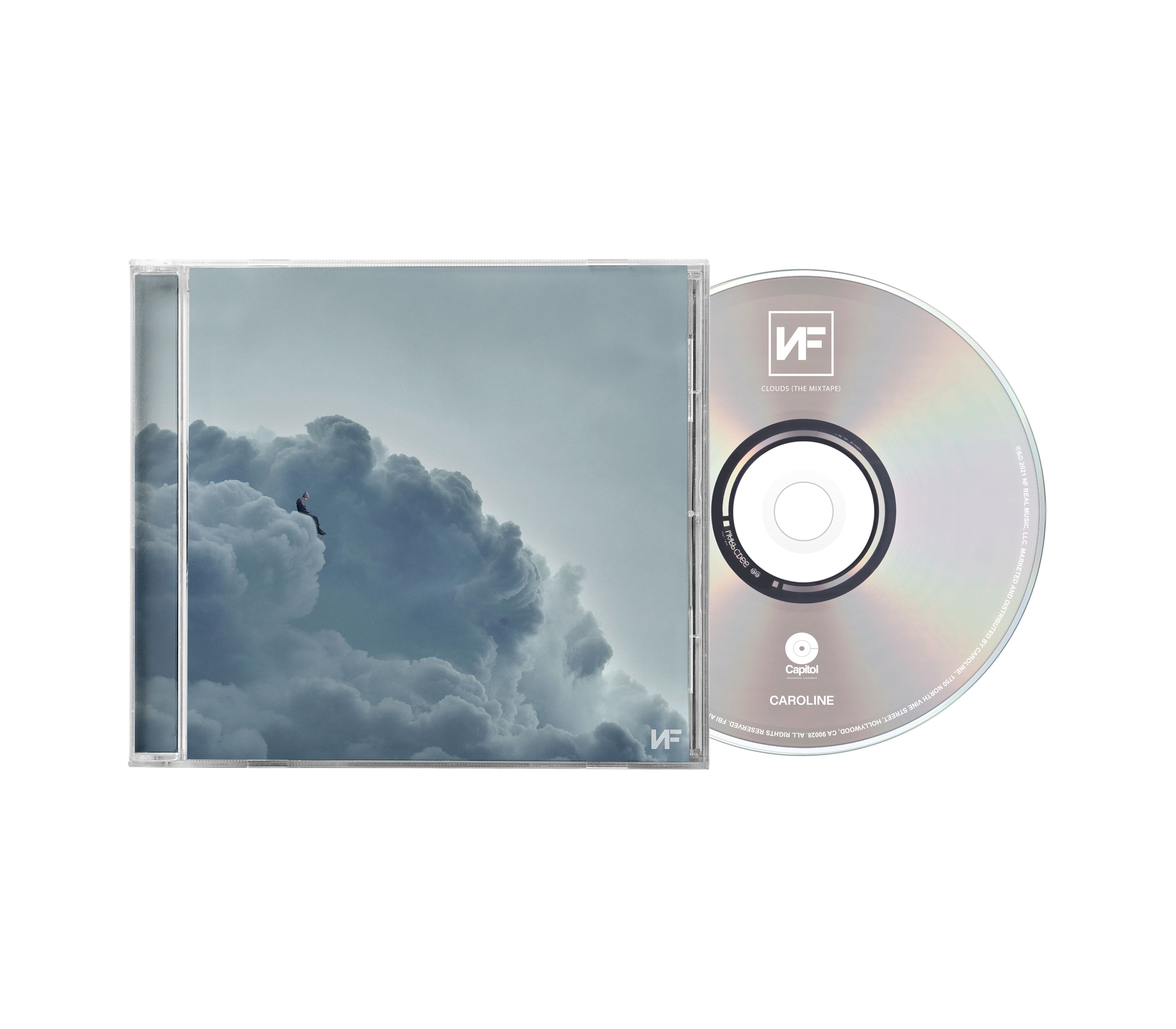 Rapper NF Signed Clouds Mixtape 2024 Framed CD Album Display JSA Cert Rap Autograph