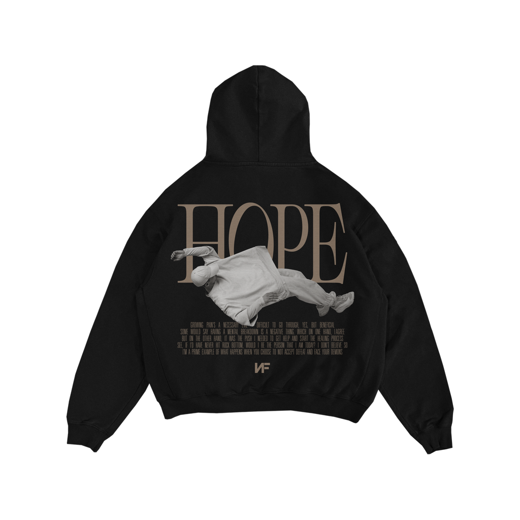 PRE-ORDER - Premium Heavyweight Black "HOPE" Hoodie