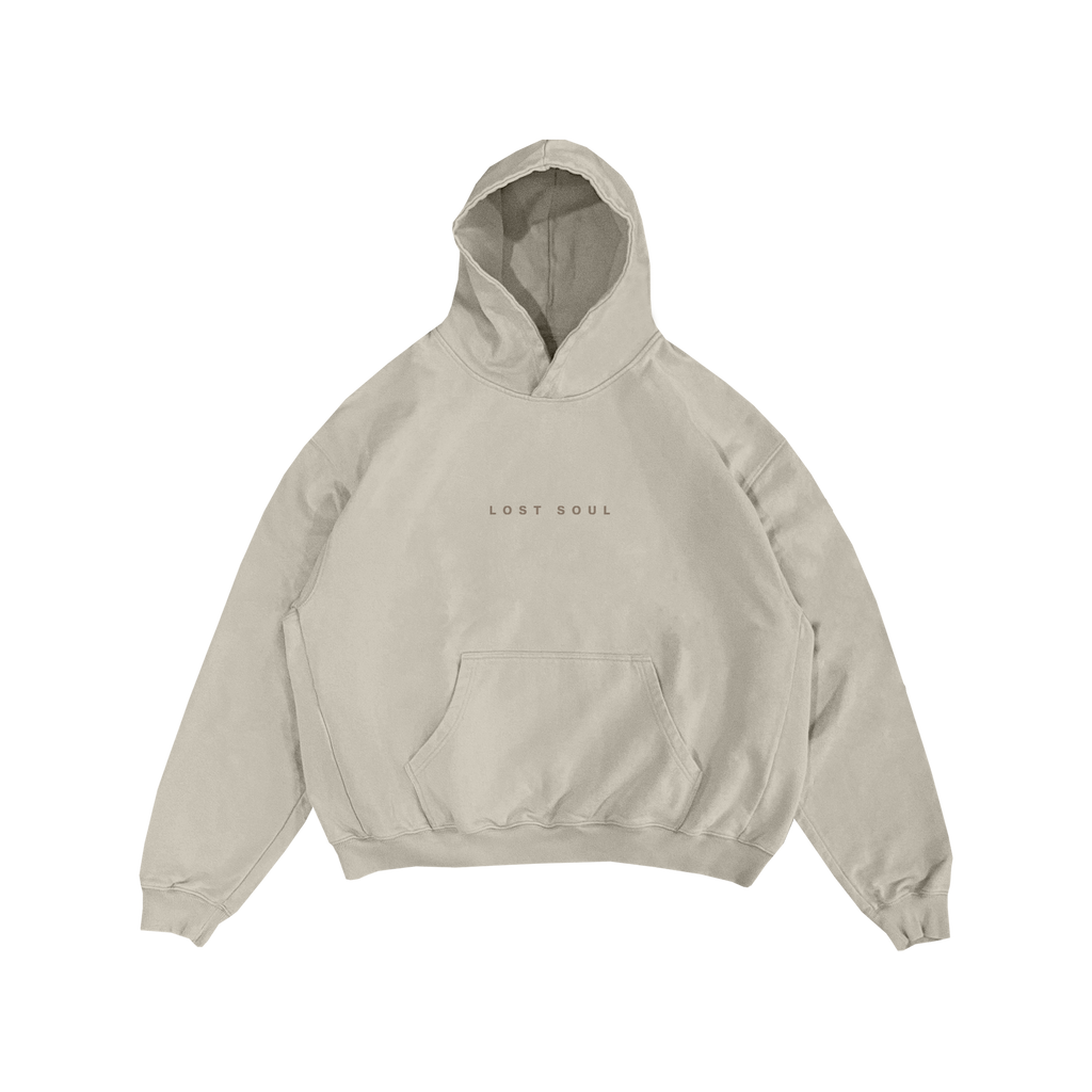 PRE-ORDER - Premium Heavyweight Ivory LOST SOUL Hoodie